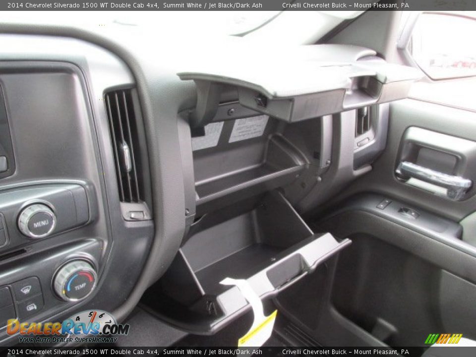 2014 Chevrolet Silverado 1500 WT Double Cab 4x4 Summit White / Jet Black/Dark Ash Photo #16