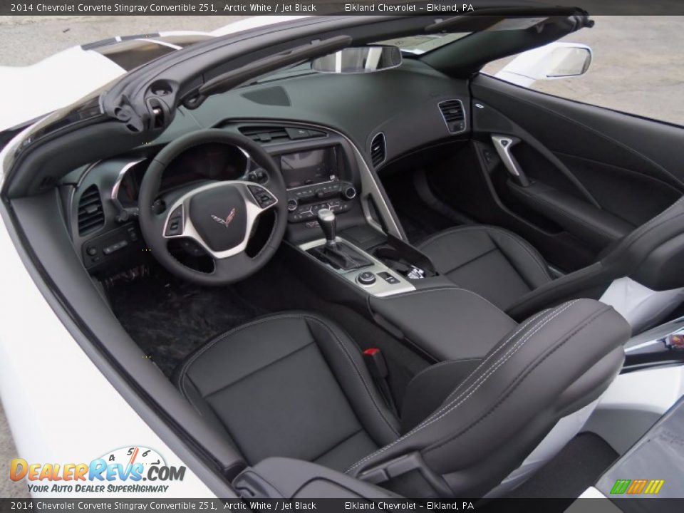 Jet Black Interior - 2014 Chevrolet Corvette Stingray Convertible Z51 Photo #24