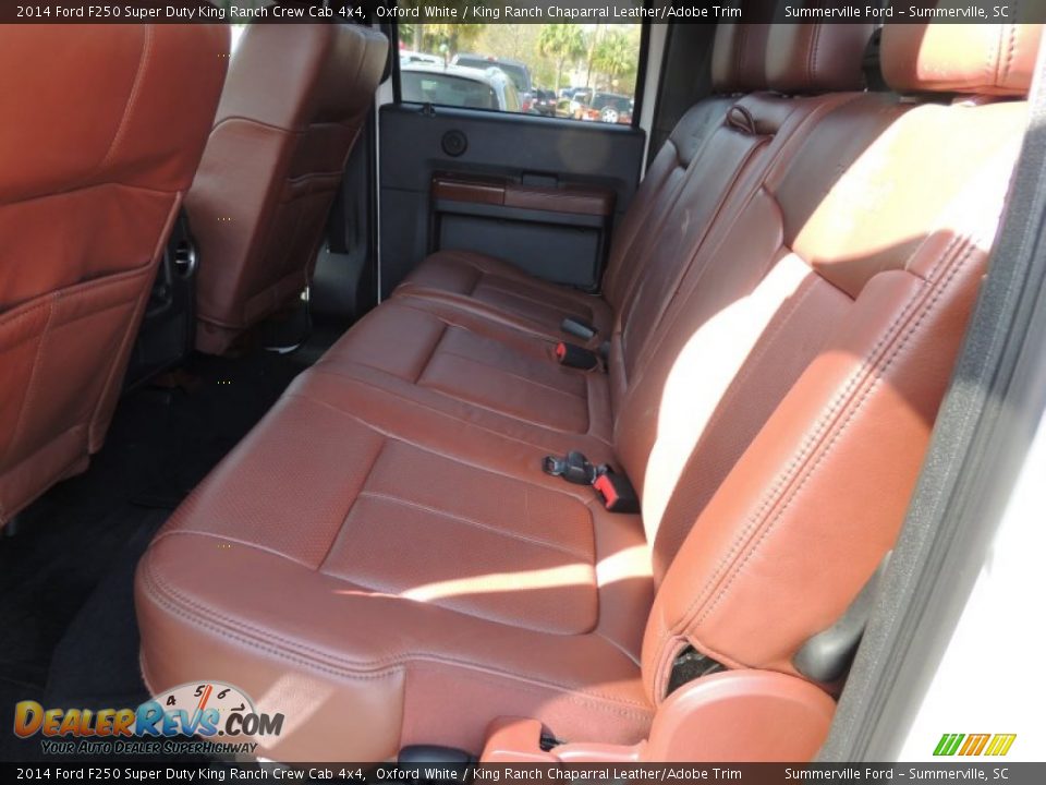 2014 Ford F250 Super Duty King Ranch Crew Cab 4x4 Oxford White / King Ranch Chaparral Leather/Adobe Trim Photo #7