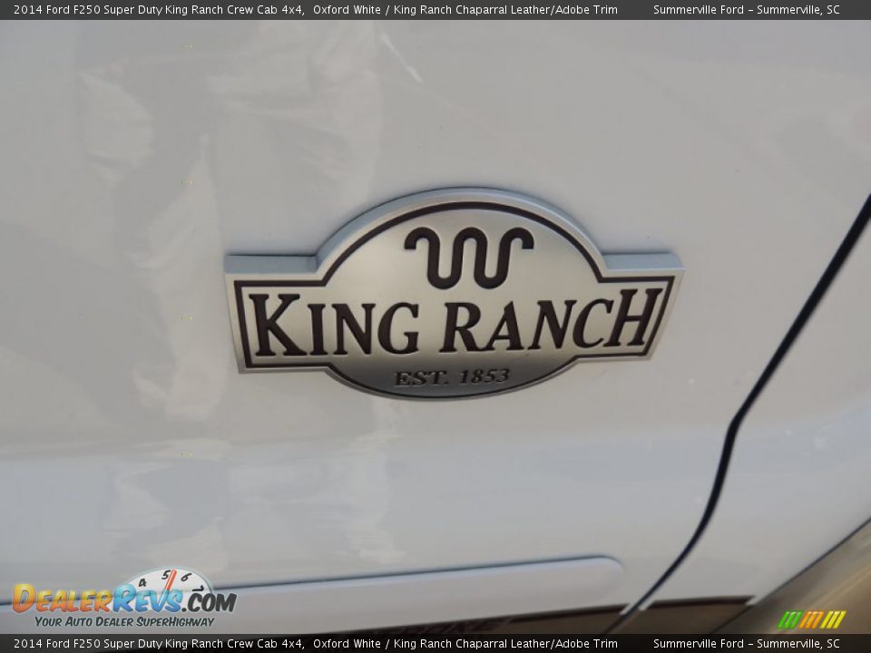 2014 Ford F250 Super Duty King Ranch Crew Cab 4x4 Oxford White / King Ranch Chaparral Leather/Adobe Trim Photo #11