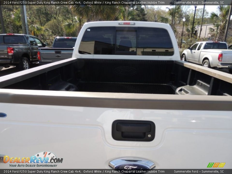 2014 Ford F250 Super Duty King Ranch Crew Cab 4x4 Oxford White / King Ranch Chaparral Leather/Adobe Trim Photo #17