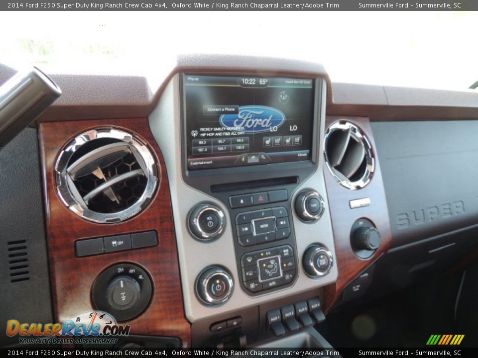 2014 Ford F250 Super Duty King Ranch Crew Cab 4x4 Oxford White / King Ranch Chaparral Leather/Adobe Trim Photo #22