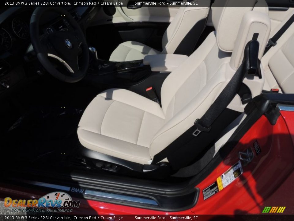 2013 BMW 3 Series 328i Convertible Crimson Red / Cream Beige Photo #4