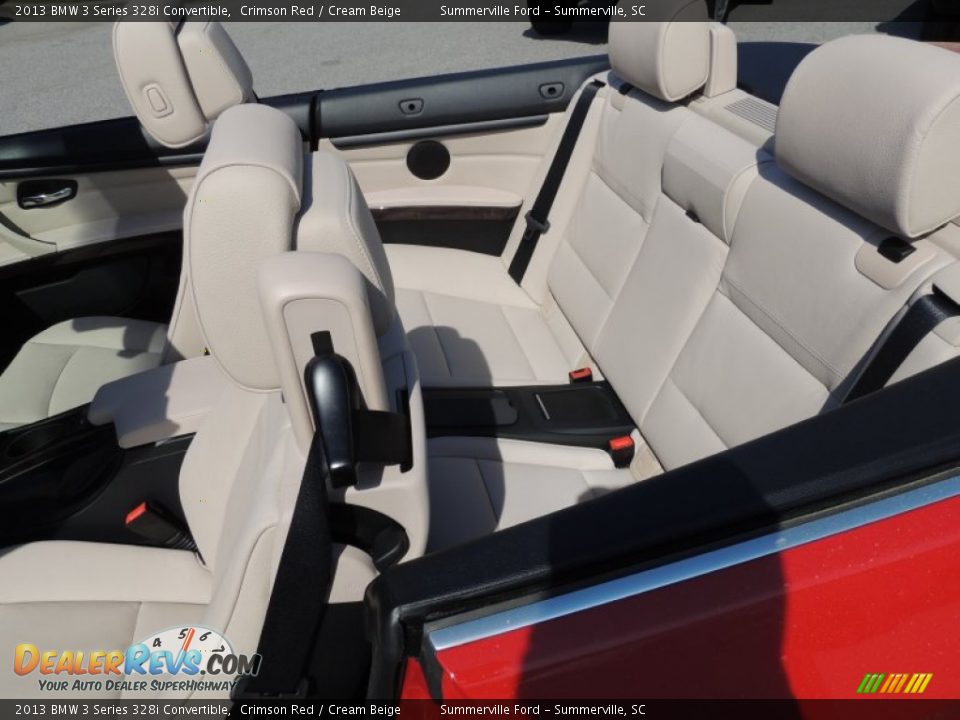 2013 BMW 3 Series 328i Convertible Crimson Red / Cream Beige Photo #5