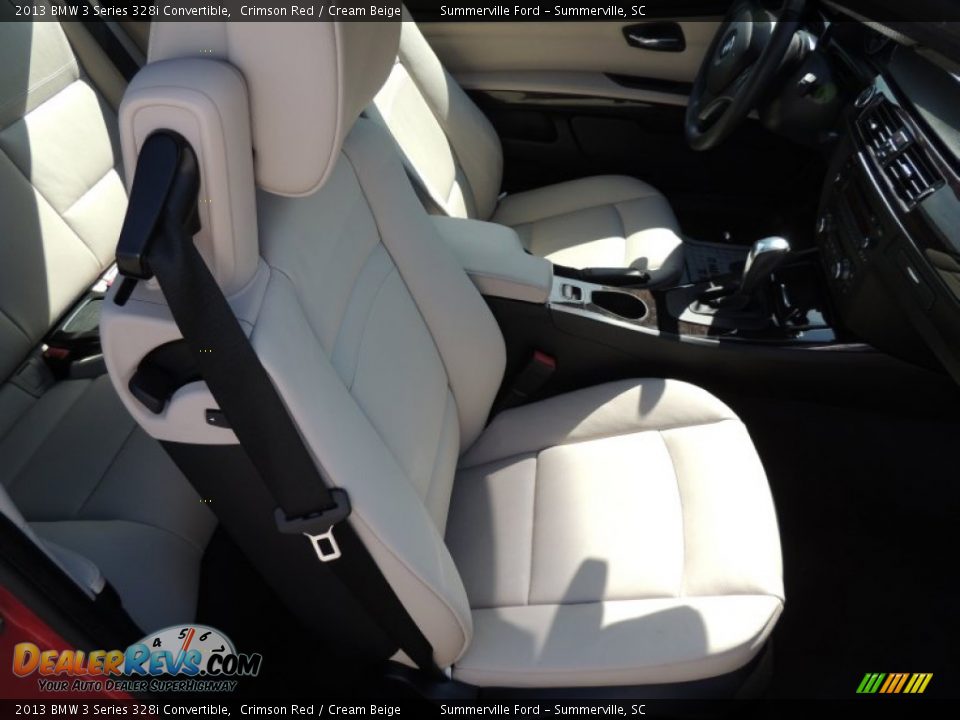 2013 BMW 3 Series 328i Convertible Crimson Red / Cream Beige Photo #6