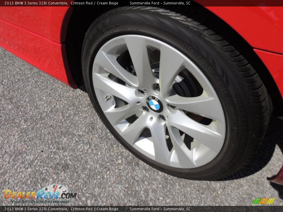2013 BMW 3 Series 328i Convertible Crimson Red / Cream Beige Photo #12
