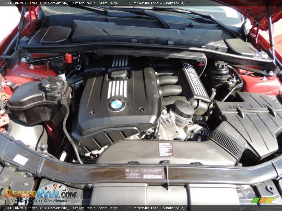 2013 BMW 3 Series 328i Convertible Crimson Red / Cream Beige Photo #14