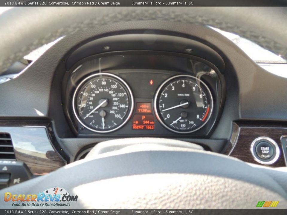 2013 BMW 3 Series 328i Convertible Crimson Red / Cream Beige Photo #18