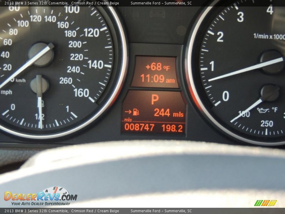 2013 BMW 3 Series 328i Convertible Crimson Red / Cream Beige Photo #19