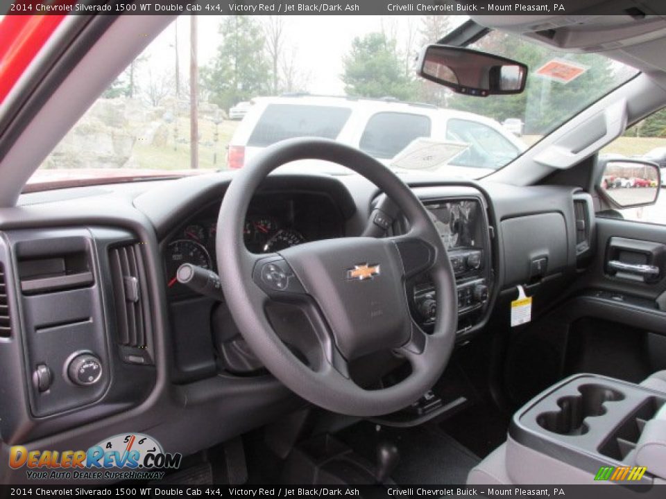 2014 Chevrolet Silverado 1500 WT Double Cab 4x4 Victory Red / Jet Black/Dark Ash Photo #8