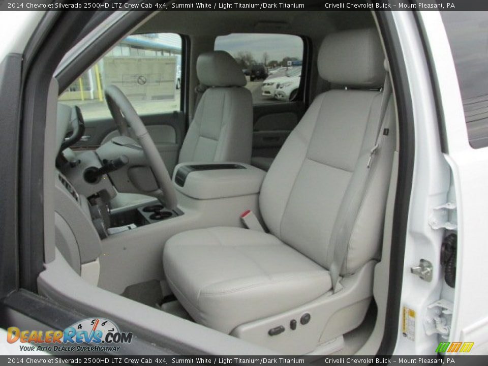 2014 Chevrolet Silverado 2500HD LTZ Crew Cab 4x4 Summit White / Light Titanium/Dark Titanium Photo #13
