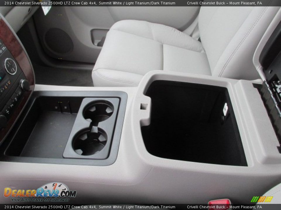 2014 Chevrolet Silverado 2500HD LTZ Crew Cab 4x4 Summit White / Light Titanium/Dark Titanium Photo #21