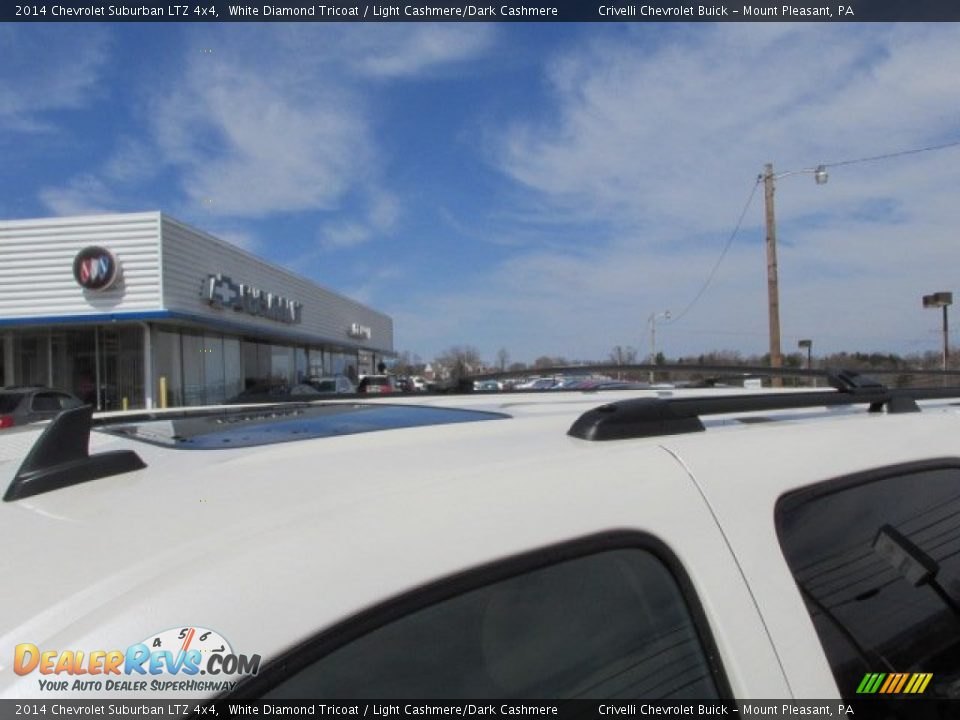 2014 Chevrolet Suburban LTZ 4x4 White Diamond Tricoat / Light Cashmere/Dark Cashmere Photo #4