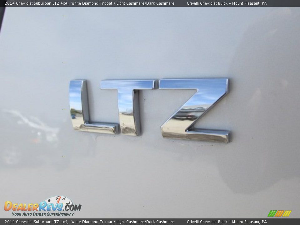 2014 Chevrolet Suburban LTZ 4x4 White Diamond Tricoat / Light Cashmere/Dark Cashmere Photo #8