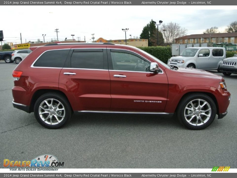 2014 Jeep Grand Cherokee Summit 4x4 Deep Cherry Red Crystal Pearl / Morocco Black Photo #3