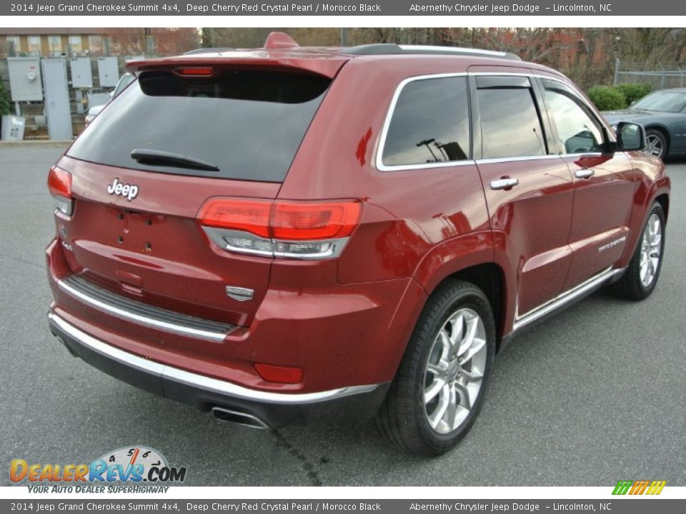 2014 Jeep Grand Cherokee Summit 4x4 Deep Cherry Red Crystal Pearl / Morocco Black Photo #4