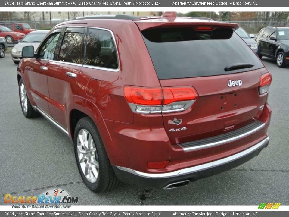 2014 Jeep Grand Cherokee Summit 4x4 Deep Cherry Red Crystal Pearl / Morocco Black Photo #5