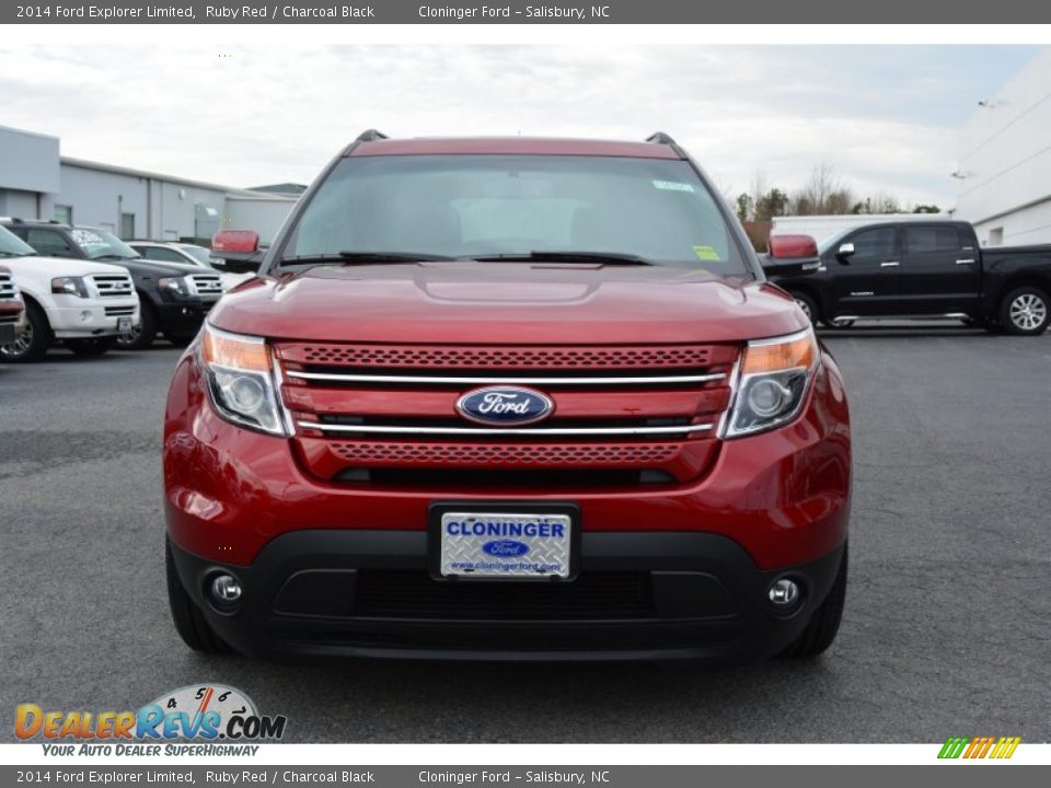 2014 Ford Explorer Limited Ruby Red / Charcoal Black Photo #4