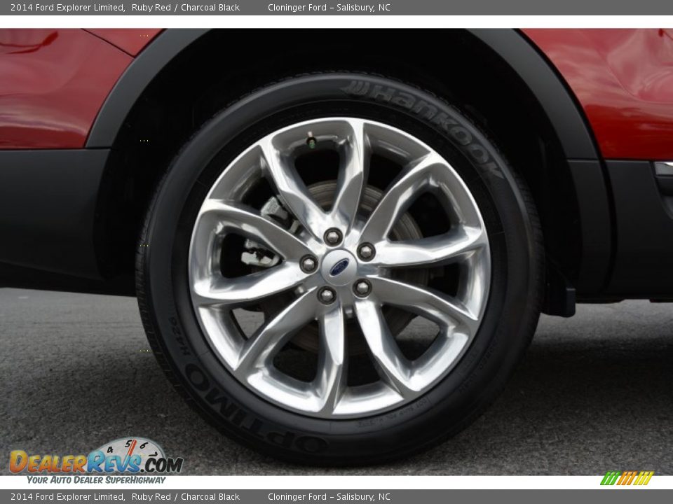 2014 Ford Explorer Limited Ruby Red / Charcoal Black Photo #13