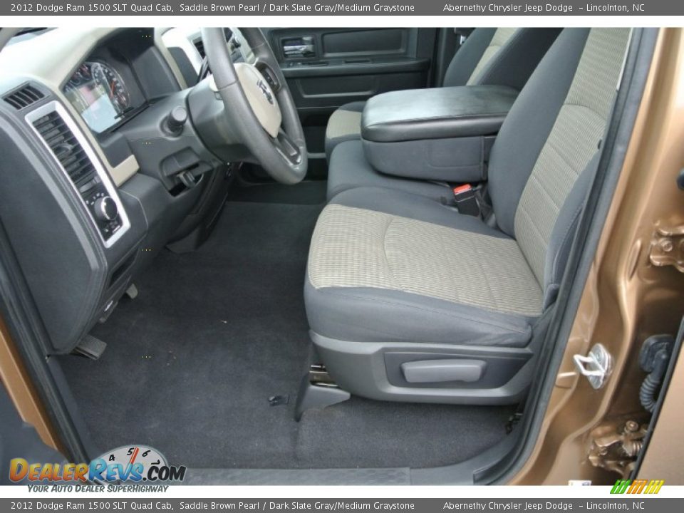 2012 Dodge Ram 1500 SLT Quad Cab Saddle Brown Pearl / Dark Slate Gray/Medium Graystone Photo #8