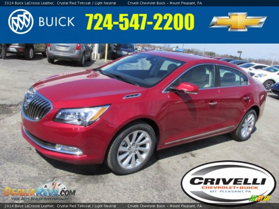 2014 Buick LaCrosse Leather Crystal Red Tintcoat / Light Neutral Photo #1