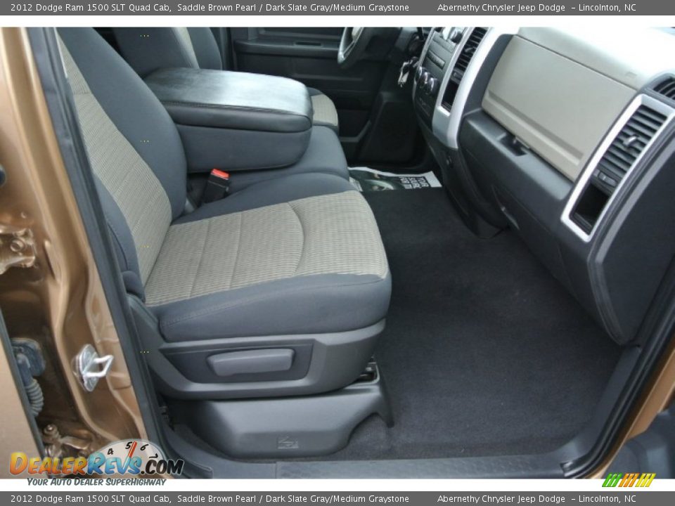 2012 Dodge Ram 1500 SLT Quad Cab Saddle Brown Pearl / Dark Slate Gray/Medium Graystone Photo #19
