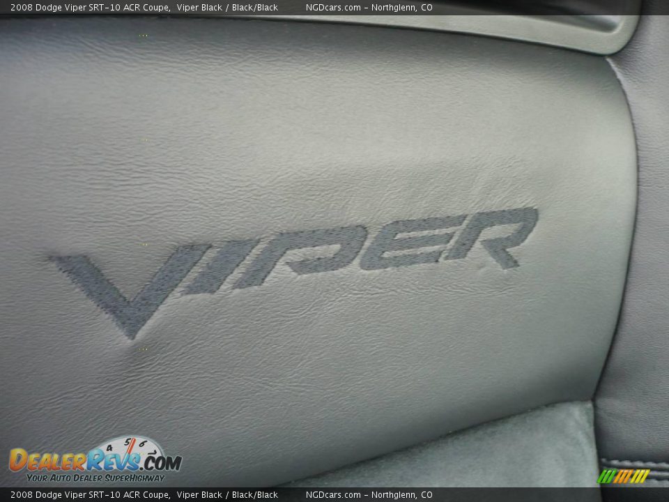 2008 Dodge Viper SRT-10 ACR Coupe Viper Black / Black/Black Photo #17