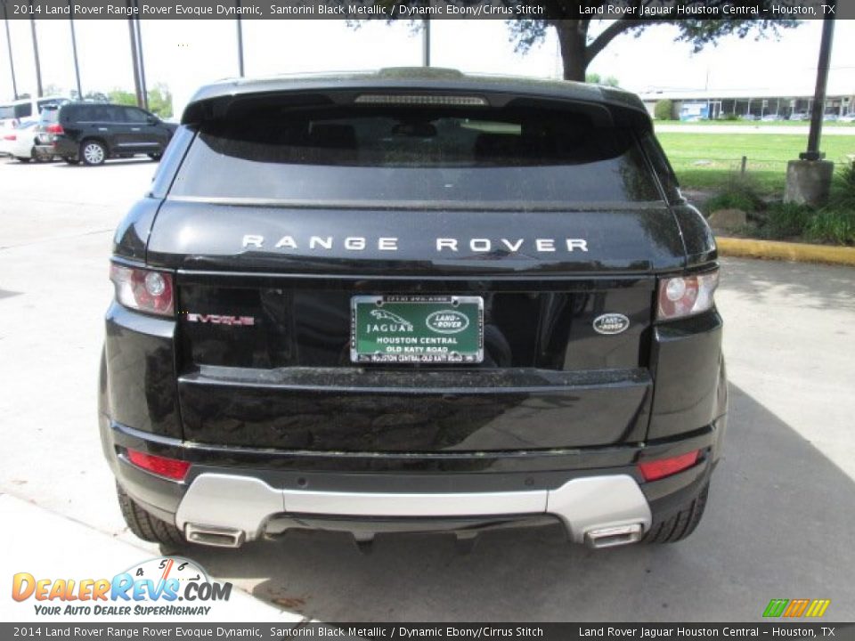 2014 Land Rover Range Rover Evoque Dynamic Santorini Black Metallic / Dynamic Ebony/Cirrus Stitch Photo #6