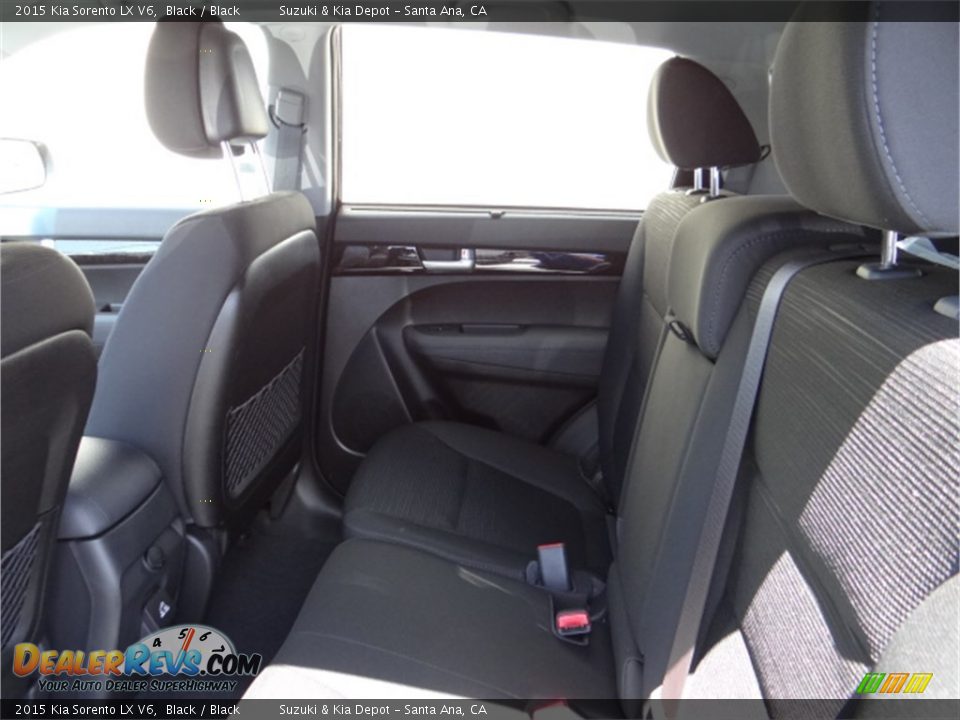 2015 Kia Sorento LX V6 Black / Black Photo #7