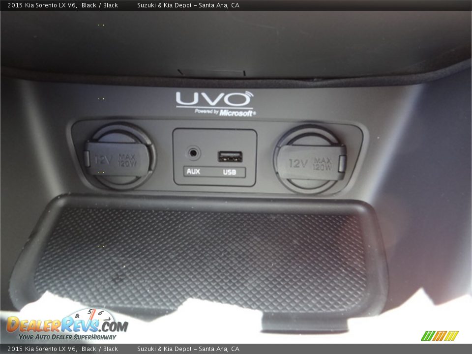 2015 Kia Sorento LX V6 Black / Black Photo #11
