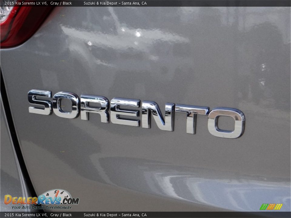 2015 Kia Sorento LX V6 Gray / Black Photo #8