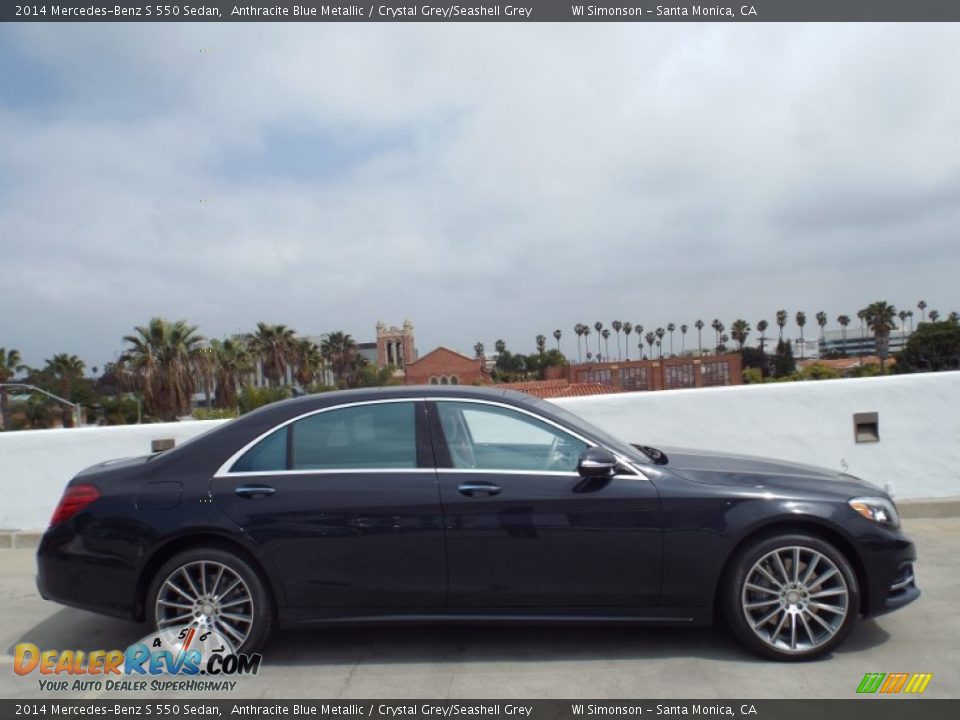 Anthracite Blue Metallic 2014 Mercedes-Benz S 550 Sedan Photo #3