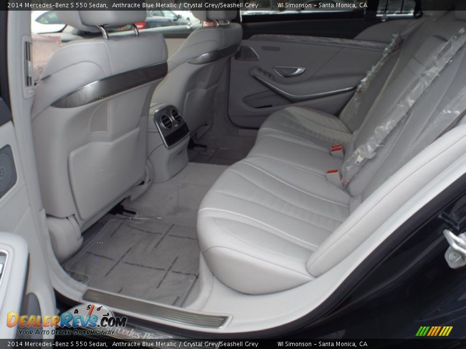 Rear Seat of 2014 Mercedes-Benz S 550 Sedan Photo #8
