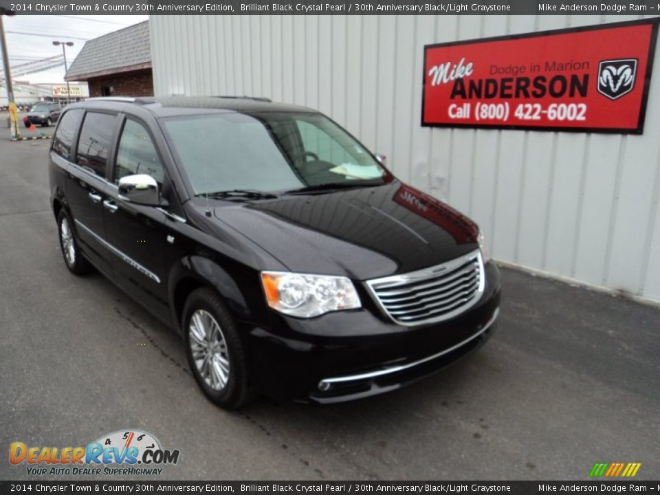 2014 Chrysler Town & Country 30th Anniversary Edition Brilliant Black Crystal Pearl / 30th Anniversary Black/Light Graystone Photo #1