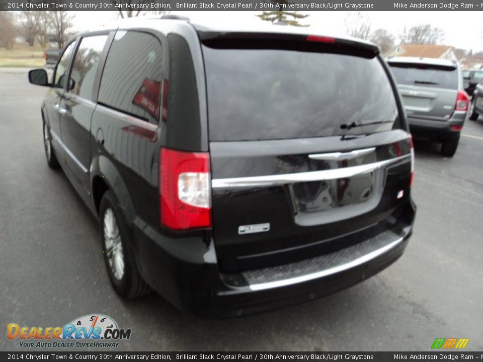 2014 Chrysler Town & Country 30th Anniversary Edition Brilliant Black Crystal Pearl / 30th Anniversary Black/Light Graystone Photo #3