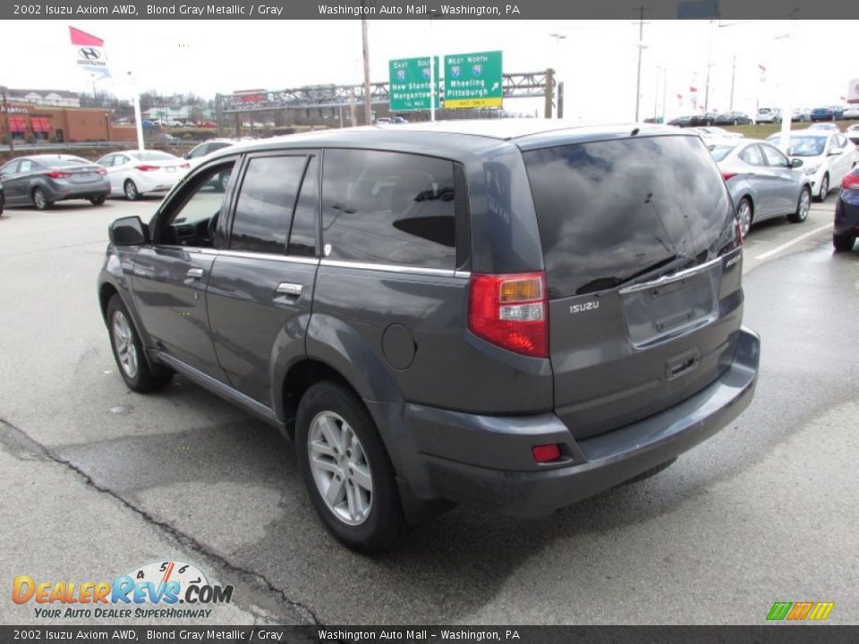 2002 Isuzu Axiom AWD Blond Gray Metallic / Gray Photo #8
