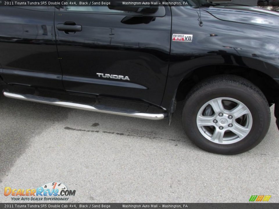 2011 Toyota Tundra SR5 Double Cab 4x4 Black / Sand Beige Photo #3