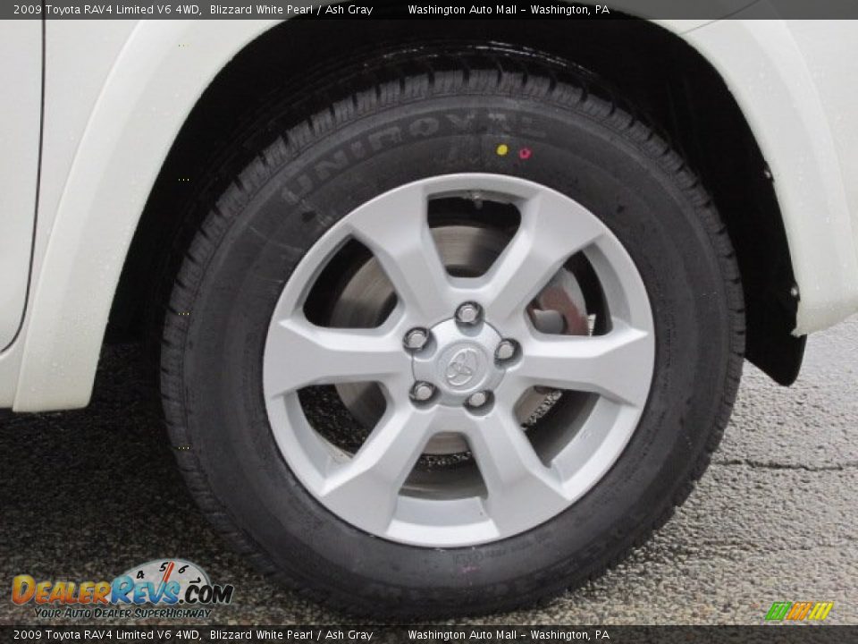2009 Toyota RAV4 Limited V6 4WD Blizzard White Pearl / Ash Gray Photo #3