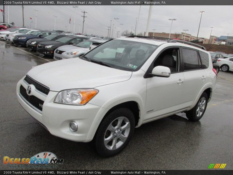 2009 Toyota RAV4 Limited V6 4WD Blizzard White Pearl / Ash Gray Photo #7
