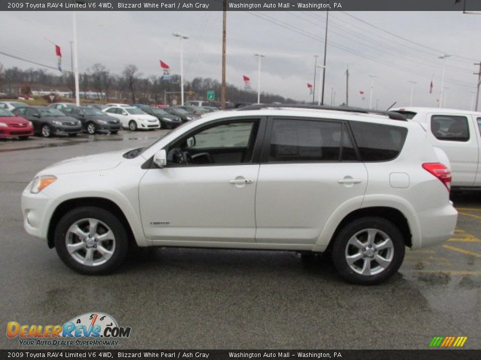2009 Toyota RAV4 Limited V6 4WD Blizzard White Pearl / Ash Gray Photo #8