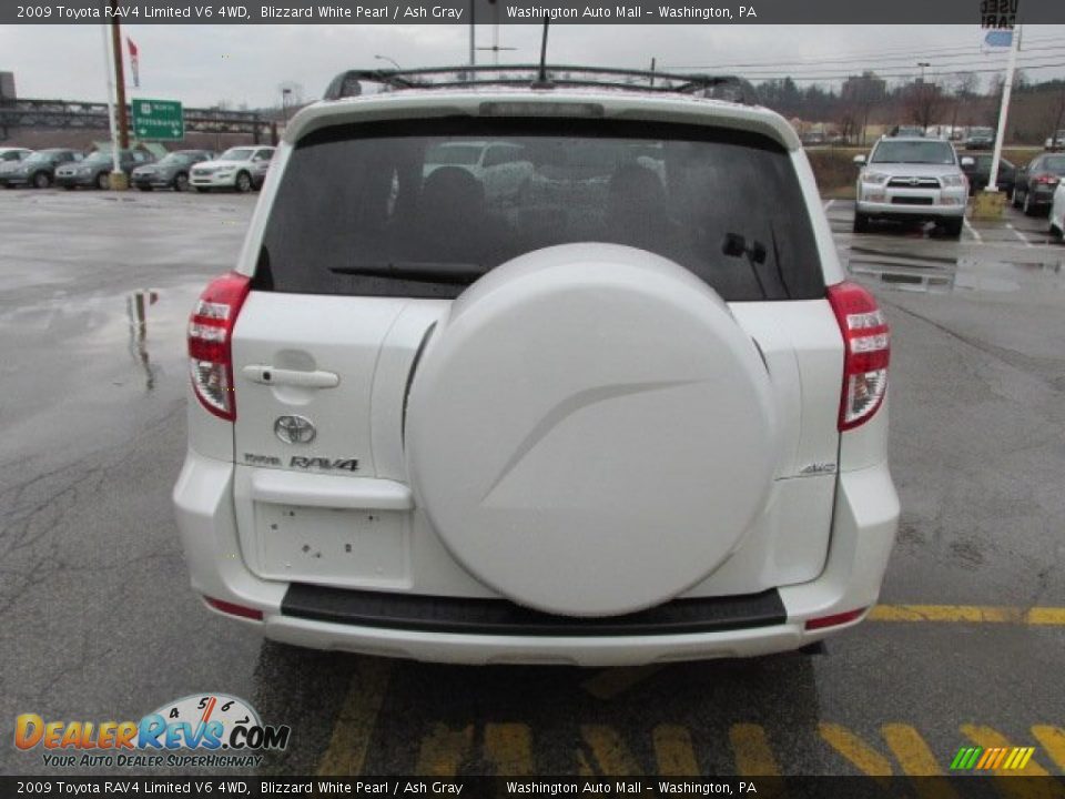 2009 Toyota RAV4 Limited V6 4WD Blizzard White Pearl / Ash Gray Photo #9