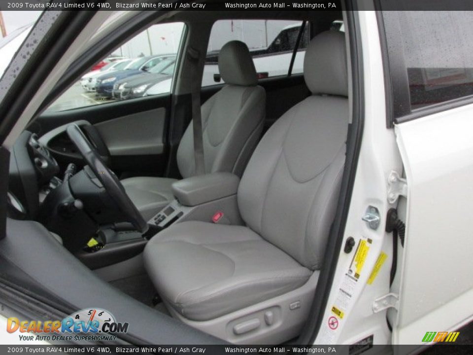 2009 Toyota RAV4 Limited V6 4WD Blizzard White Pearl / Ash Gray Photo #12