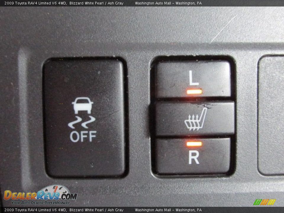 2009 Toyota RAV4 Limited V6 4WD Blizzard White Pearl / Ash Gray Photo #14