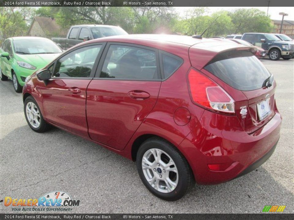 2014 Ford Fiesta SE Hatchback Ruby Red / Charcoal Black Photo #3
