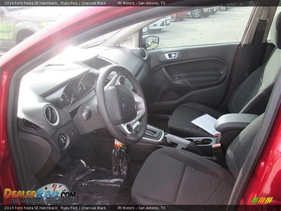 2014 Ford Fiesta SE Hatchback Ruby Red / Charcoal Black Photo #6