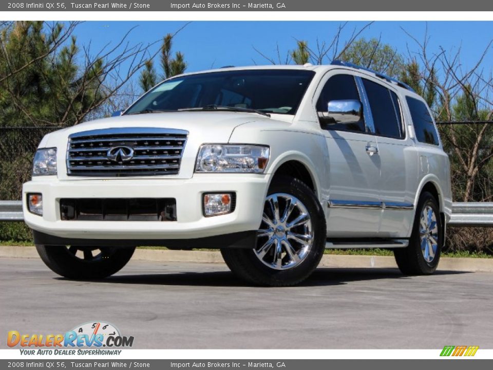 Front 3/4 View of 2008 Infiniti QX 56 Photo #2