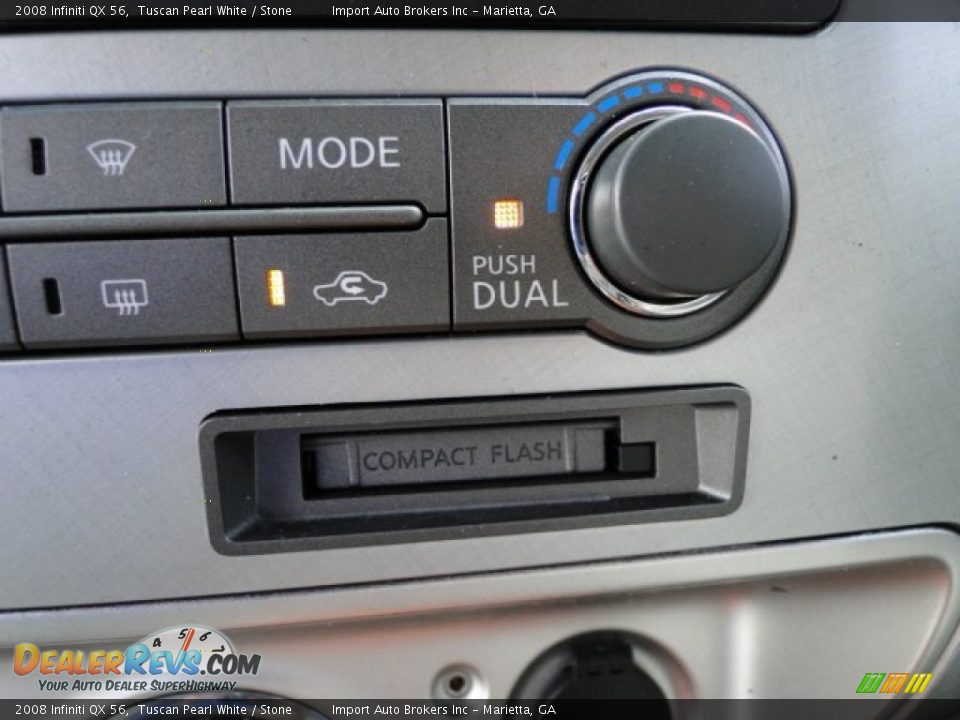 2008 Infiniti QX 56 Tuscan Pearl White / Stone Photo #13