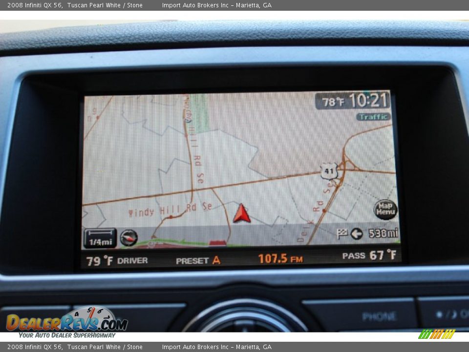 2008 Infiniti QX 56 Tuscan Pearl White / Stone Photo #15