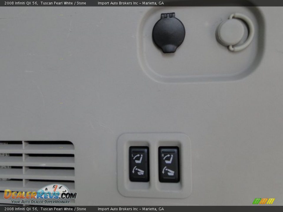 2008 Infiniti QX 56 Tuscan Pearl White / Stone Photo #25