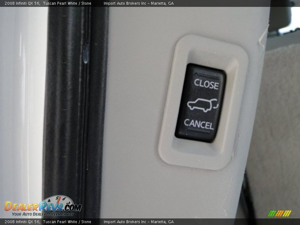 2008 Infiniti QX 56 Tuscan Pearl White / Stone Photo #26